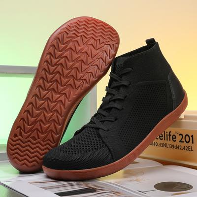Mode High-Top Casual Sportschuhe Weite Zehenbox Gym Fitnessschuhe Atmungsaktive Joggingschuhe Wanderschuhe Outdoor Flats Stiefeletten