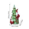 Resin Santa Claus Figurine Resin Material Novelty Christmas LED Light Decorations Climbing Tree Santa Tree Desktop Statues