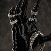 3D Printed Black Devil Hand Jewelry Holder, Witch Hand Shaped Display Stand for Rings and Bracelets