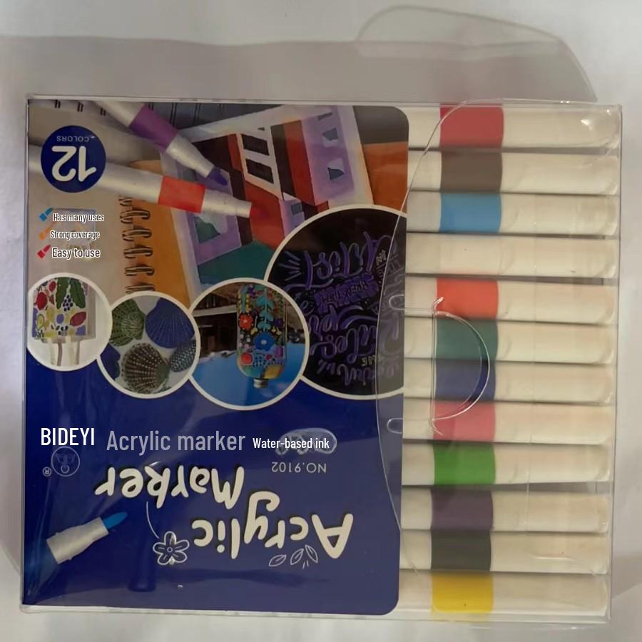 Acrylmarker Stiftset: 12/24/36/48/60 Schnelltrocknende Aquarell-Highlight-Marker