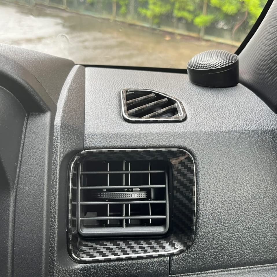 CGP Carbon Fiber Garnish Set of 3 for Atrai and Hijet Cargo S700V/S710V, Drink Holder/Air Conditioner Outlet, Upper and Lower Parts, D460-1D2D6D-SET3