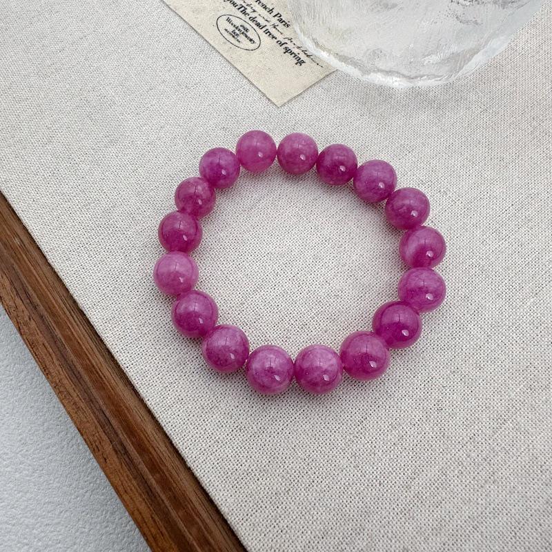 Colorful Summer Rainbow Tourmaline Bracelet – Natural Stone Luck Charm Beaded Jewelry for Everyday Wear