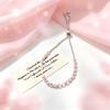 Elegant Pink Zirconia Adjustable Bracelet: Chic Design, Versatile Hand Jewelry for Women