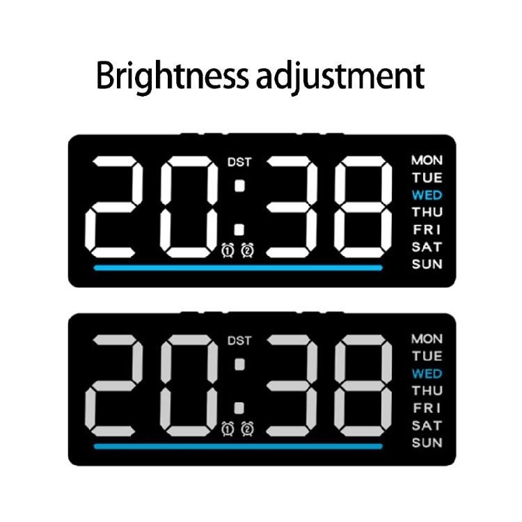 LED Display Clock Travel Sized Kids Room Nightlight Clock Quiet Bedroom Digital Clocks Perfect For Dorms Hotel