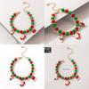Santa Claus Bracelet With Geometric Alloy Design For Festive Season