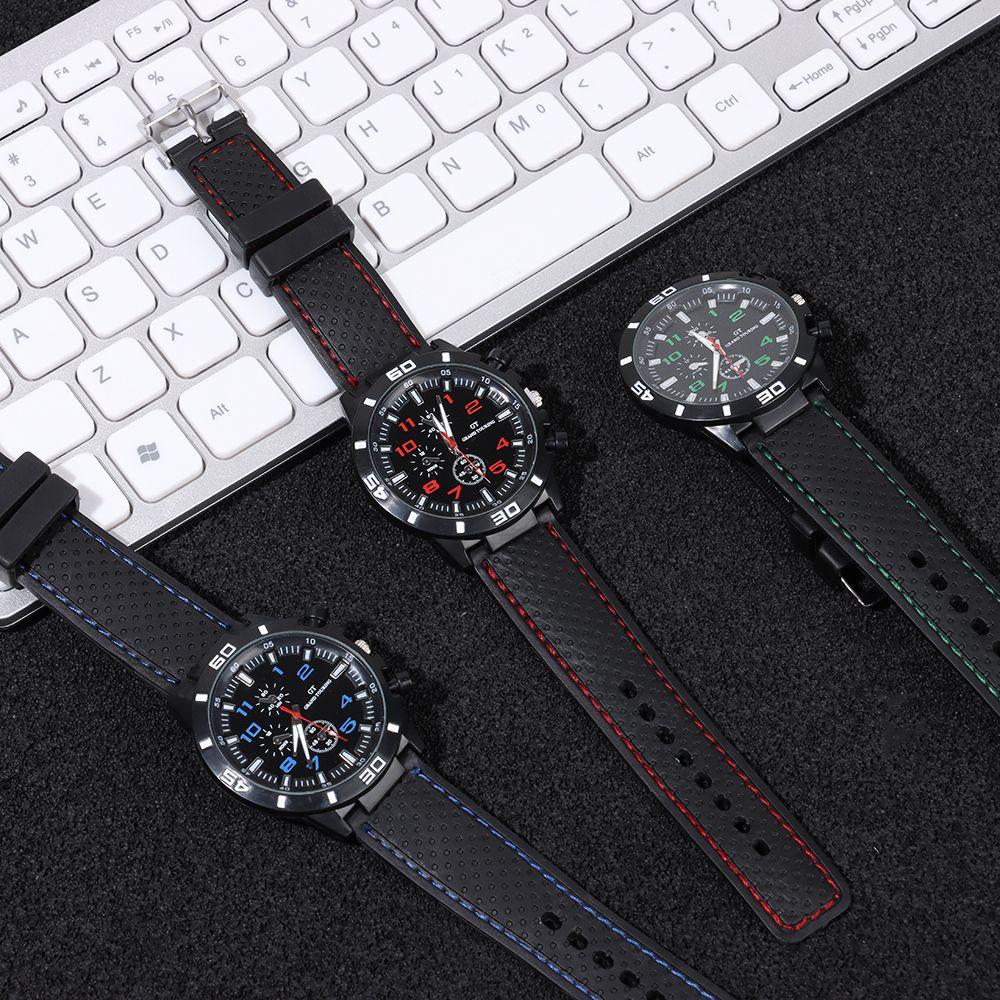 High Quality Student Silica Gel Strap Mens Watches Sports Watch Wristwatches Quartz