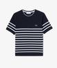 LACOSTE Women'S Striped Short Sleeve Sweater Af415E-56G 166