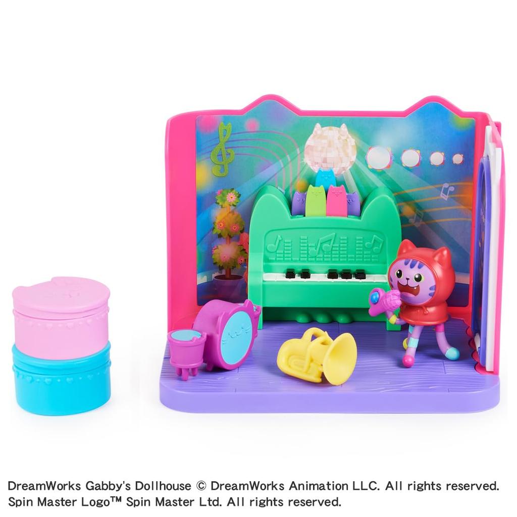 Dollhouse DJ Catnip Music Room Set Gabby's