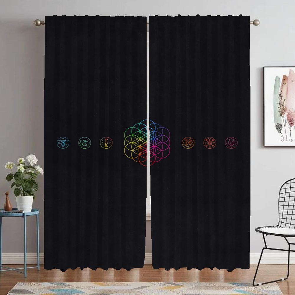 Coldplay Tulle for Bedroom Home Interior Curtains for Camera Curtains Child Room Partition Blackout Curtain Halloween Decoration