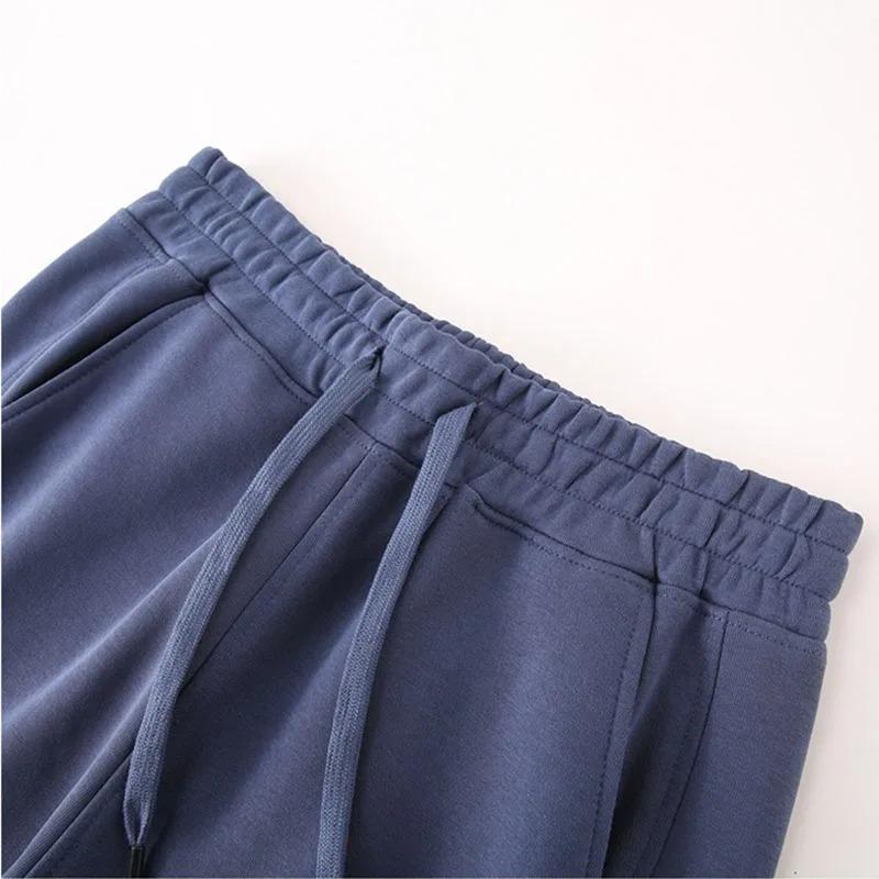 Women Thicken Cotton Sweatpants Autumn Winter Elastic Waist Bundle Foot Straight Trousers Fleece Warm Loose 5XL Casual Pants
