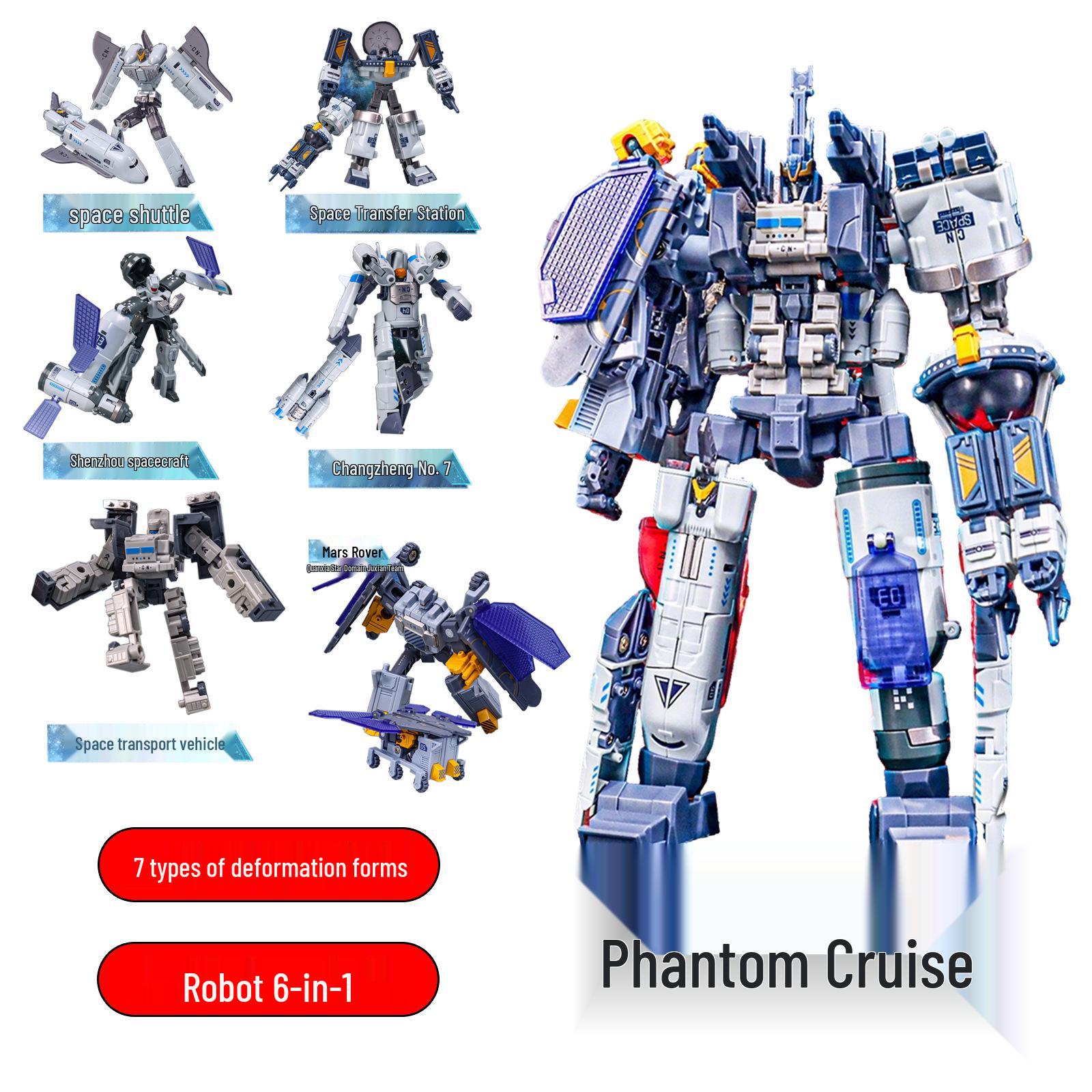 Children s 6-in-1 Military Aviation Model Robot Puzzle Toy