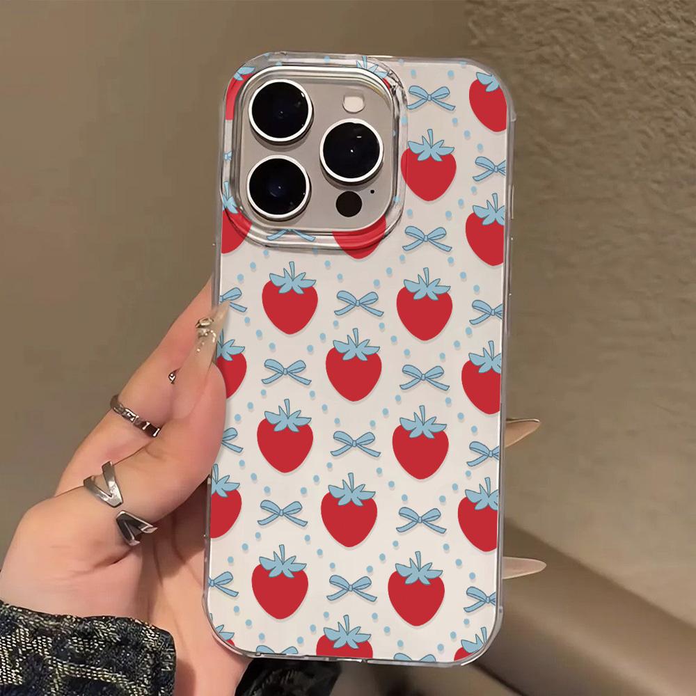 Painted Phone Case for iPhone 12 13 15 16 iPhone 16 12 13 14 15 Pro  14 15 16 Pro Max Coverage Shockproof Anti-Fingerprint Fresh Style Protective Case