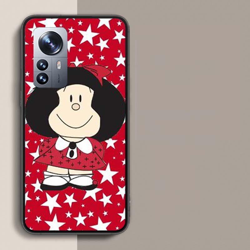 Mafalda Cartoon Phone Case For Xiaomi Mi 13 12T Poco F7 Pro 14 Ultra 15 Pro 12X 12 9 8 Lite 5G 11T 11i 10 10T Pro Capa Coque