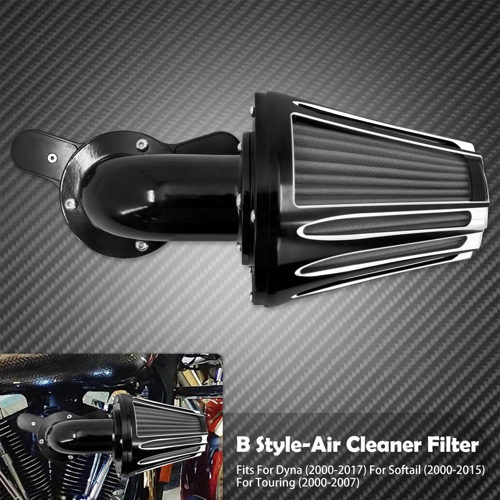 Motorcycle CNC Air Cleaner Filter For Harley Sportster XL 1200 883 48 72 Dyna Touring Softail Fat Boy CVO Electra Road Glide FLH