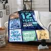 12Th Birthday Celebration Gift Blanket Warmthful Decor Throw Sofa Couch Office Occasions Versatile Accessory Birthday Christmas Gift Blanket Y6