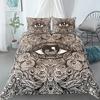 Mandala Eyes King Queen Duvet Cover Boho Psychedelic Style Bedding Set Teens Adults Hamsa Hand Devil's Eye Polyester Quilt Cover