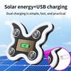 Solar Energy Car LED Butterfly Ambient Interior Light Wireless Windshield Warning Light RGB USB Charging Car Motorcycle Decorati