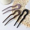 Resin Hairpin U-Shaped Hair Bun Elegant Hair Styling Tools  for Women Girls
