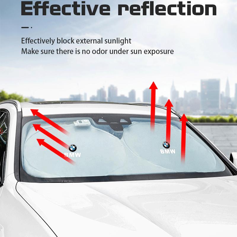 CTCE1 Keychain Car Windshield Sun Shade Cover Blocks Rays Protector Auto Interiors For BMW Performance F30 i4 F10 E90 F20 E46 E60 E70