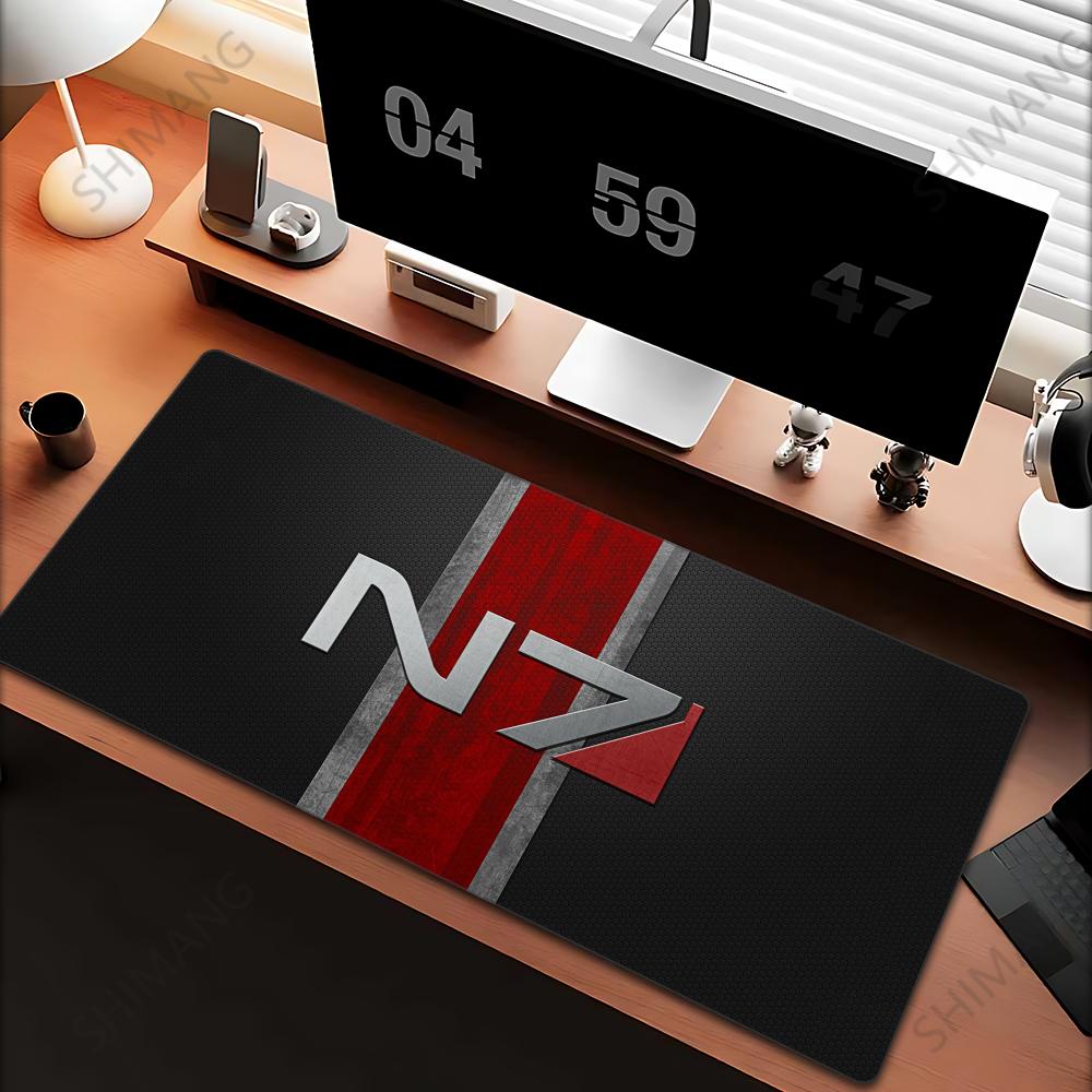 Mass Effect N Podkładka pod mysz Duże Akcesoria do gier Mata na mysz Mata na klawiaturę Podkładka na biurko dla gracza PC Podkładka pod mysz komputerową XXL Podkładka pod mysz do laptopa