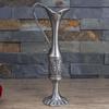 European Engraved Slim Neck Metal Vases Flower Arrangements Container Bud Vases For Home Table Centerpieces Decors