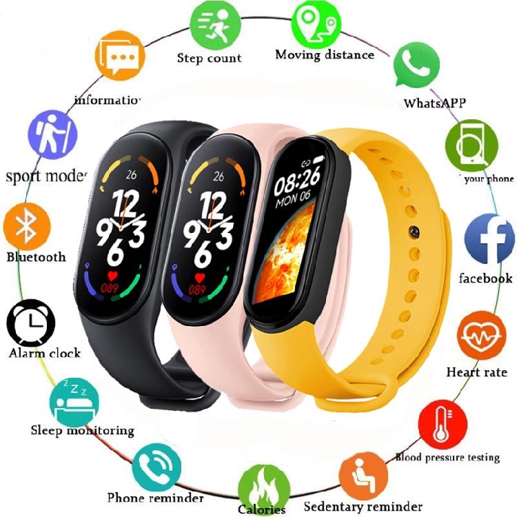 for Smart Bracelet Heart Rate Fitness Tracker Sports Watches for iOS Android - M