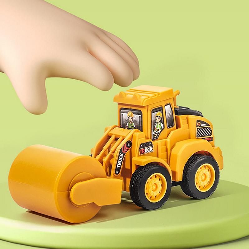 1Pcs Engineering Vehicle Model Press Sliding Car Excavator Bulldozer Children Educational Construction Vehicle Toy Kids Boy Gift