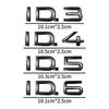 Für ID.3 ID.4 ID.5 ID.6 Schriftzug Emblem ID Serie GTX ID.4X Crozz ID.6X EV Auto Metallabzeichen Logo Karosserie Aufkleber Heckaufkleber