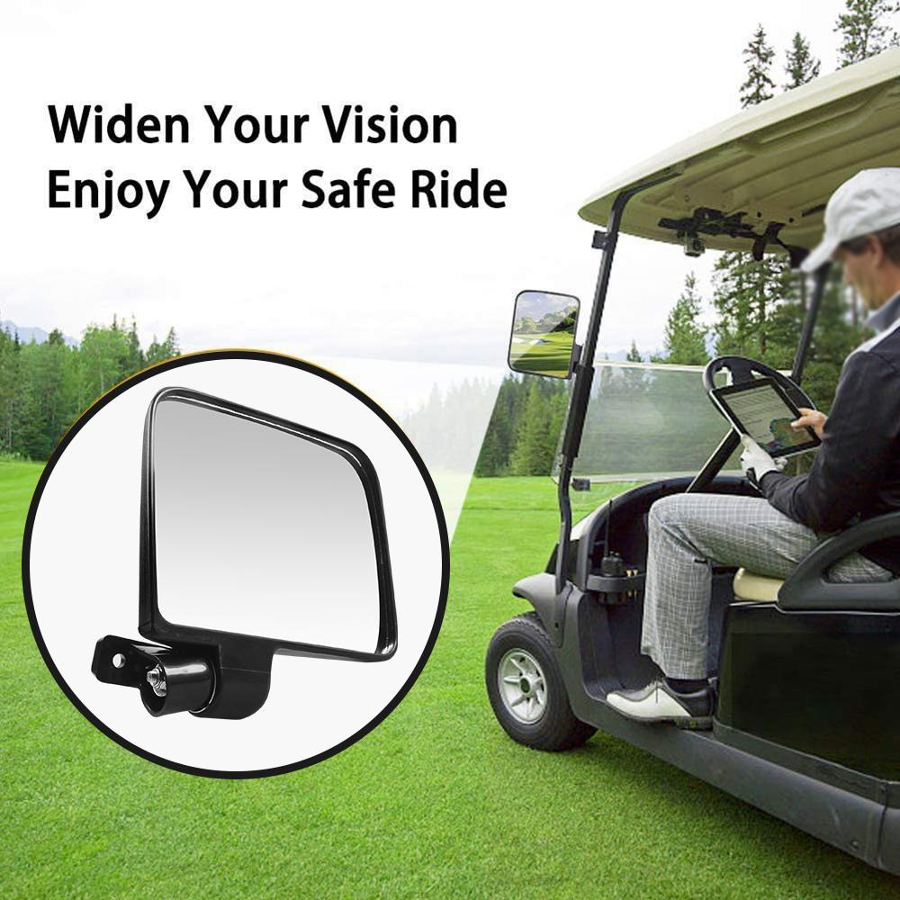 1Pair Universal Golf Cart Side Mirrors Folding Rearview Mirror For Ezgo Club Car Yamaha Star Zone Carts Replacement Accessories