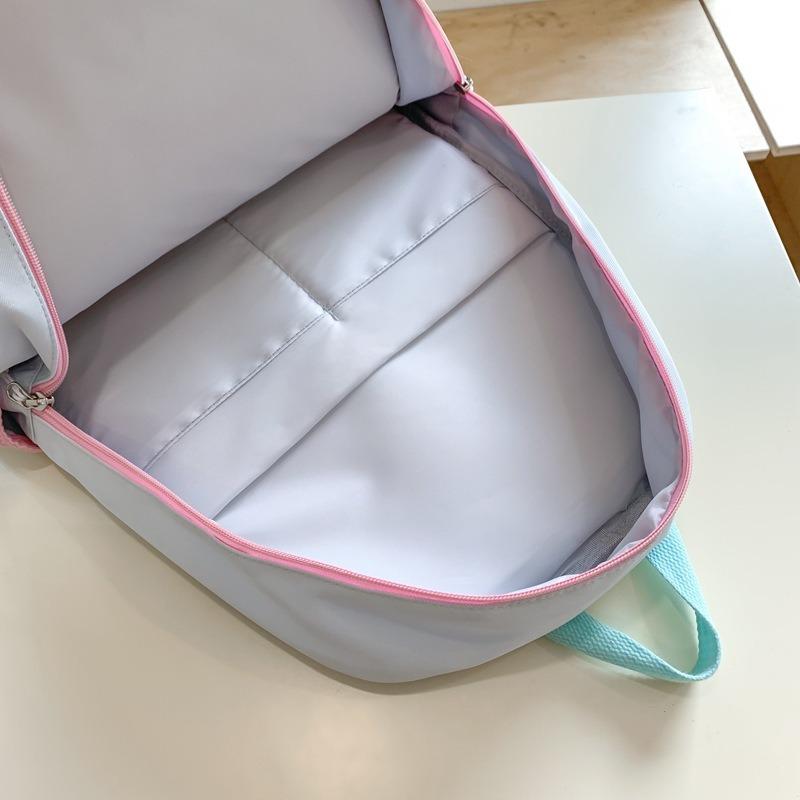 College Style Contrasting Colors Cute Middle School Students Grade 3 To 6 Small Fresh Two-piece Backpack