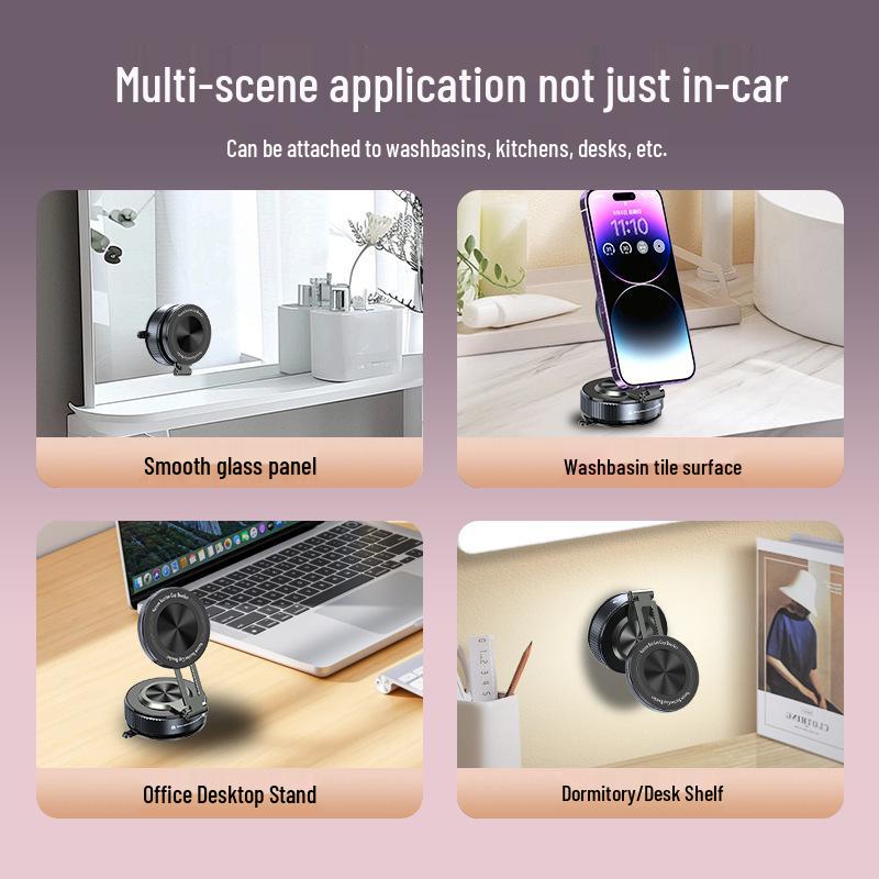 2025 Magnetic Vacuum Suction Car Phone Holder for Navigation