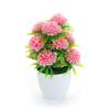 Flower Pot Plastic With Twelve Ball Chrysanthemum For Indoor Decoration