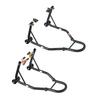 VEVOR Motorcycle Stand Lift, 1100lbs Capacity Front Rear Combo Stand Lift, Front Wheel Dual-Fork Stand, Rear U+L Fork Swingarm Spool Stand