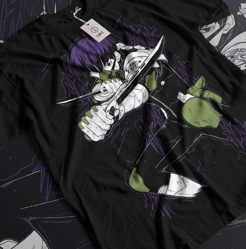 

Kaiju no 8 T-shirt Hoshina Gift Manga Best Anime Graphic Tee Black Shirt S