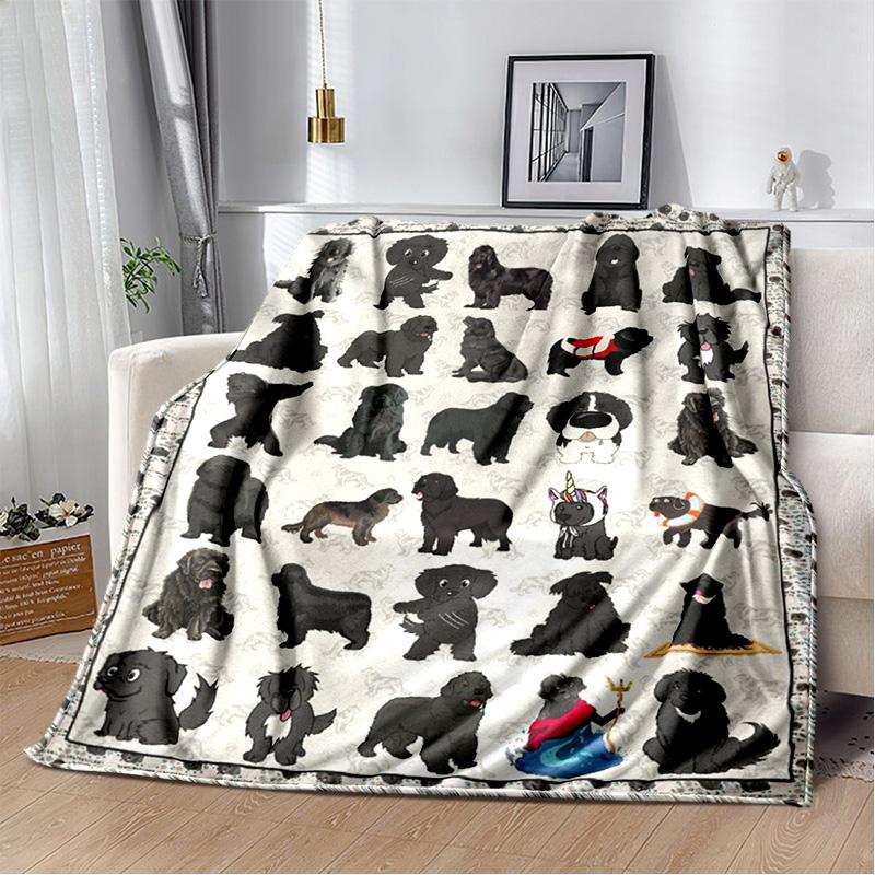 Dachshund Blanket Cute Black and Red Paws Printed Soft Flannel Blanket Warm Cozy Blanket for Teens Adults Kids