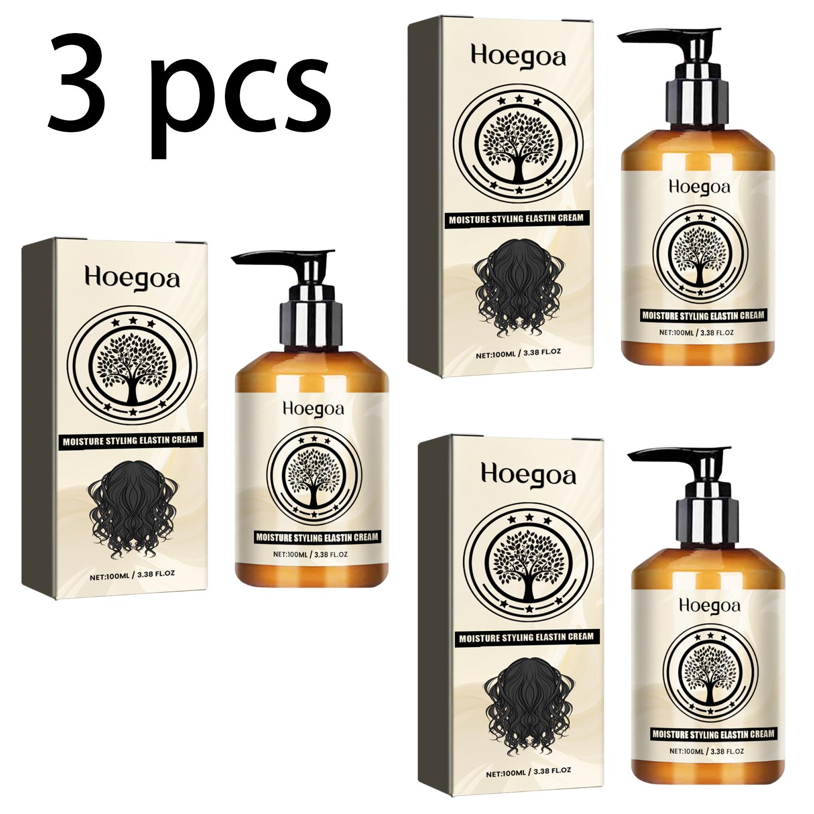 Hoegoa Morocco Curl Увлажняющий эластичный крем - Создает мягкие, объемные и эластичные локоны, формирование локонов и увлажнение, 100 мл