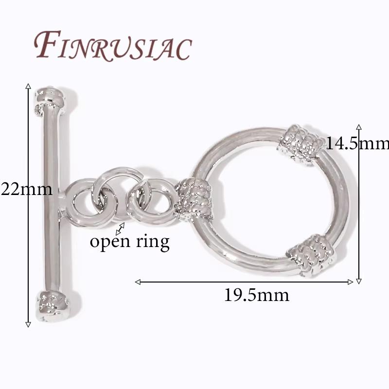 18K Gold Plated Toggle Clasps For Jewelry,Brass Metal Clasps For Bracelets,OT Clasp,Jewelry Making Supplies,DIY Accessories,