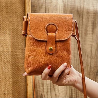 Fashion Cow Leather Cross Body Bags For Woman Retro Casual Luxury Design Phone Purse Custom Initials Lady Business Shoulder Bag