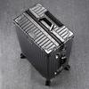 Veteran Souvenir Aluminum Frame Retro Spinner Luggage