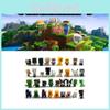 Minecraft 36-pack Mini Action Figures Set For Kids Steve Creeper Skeletons And More!