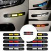 1 Pair Car Bumper Protective Strips Reflective Anti Scratch Tape Adhesive TPU Guard for Vehicle Collision Protection