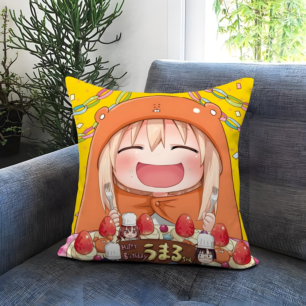 H-HHimouto! Umaru-chanSS Cushion Cover Comfortable Reversible Pillow Cover Ideal for Car Sofa Bedroom & Beyond