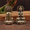 Brass Buddha Statue Ornaments, Guanyin Buddha Statues, Mini Buddha Ornaments, Exquisite Small Statues, Home Decorations