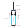 Off Road Bike Suspension Fork Bike Pneumatic Front Fork Aluminum Alloy Pneumatic Fork