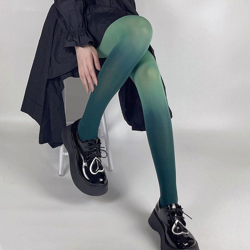 Gradient Candy Color Slimming Pantyhose - Trendy Summer Stockings for a Flattering Look