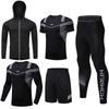 Men's 5-Piece Quick-Dry Sports & Fitness Set: Gym, Running, Basketball - All Seasons