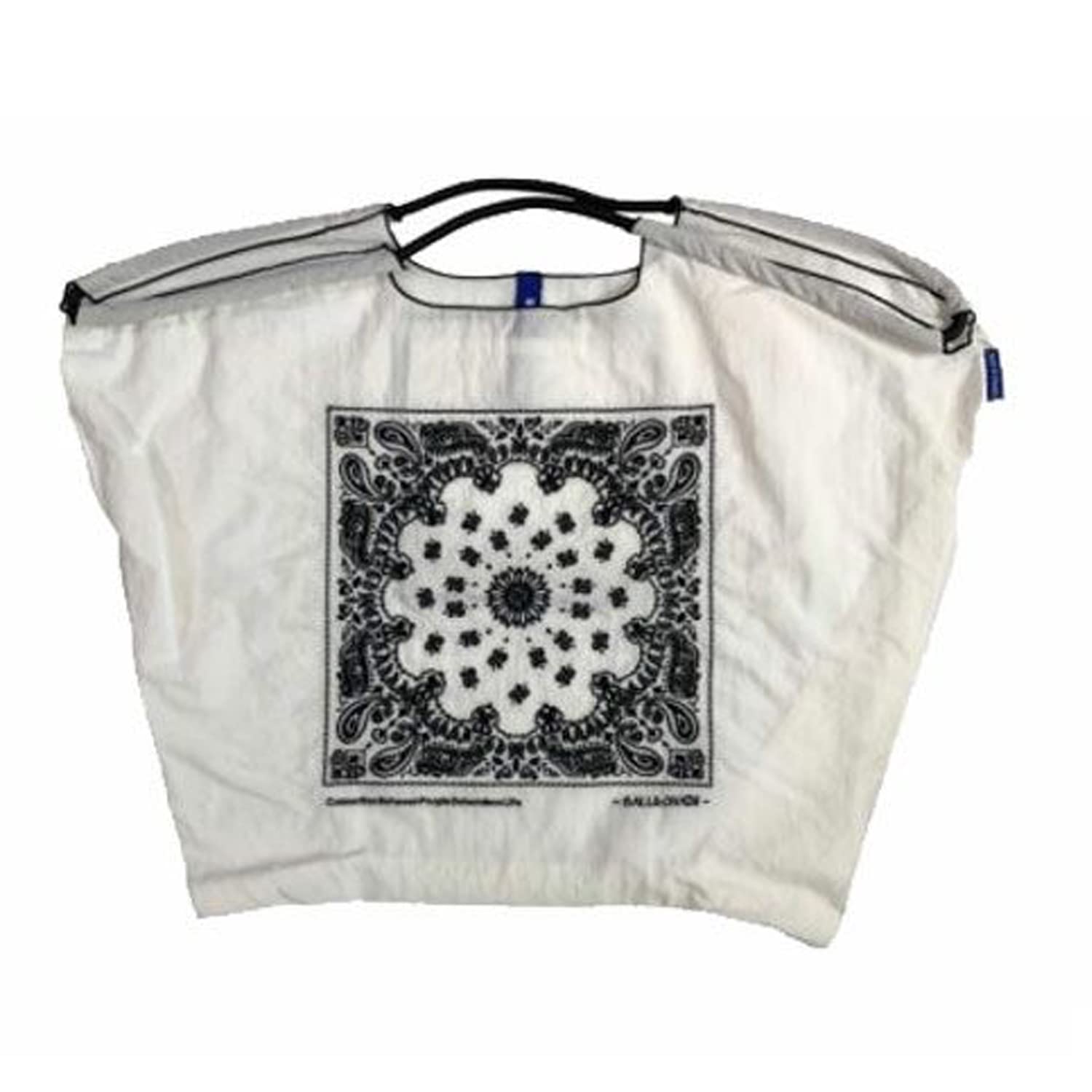 

Ball Chain BLUE LABEL Shopping Bag BANDANA L size 301108 & (L, WHITE) белый