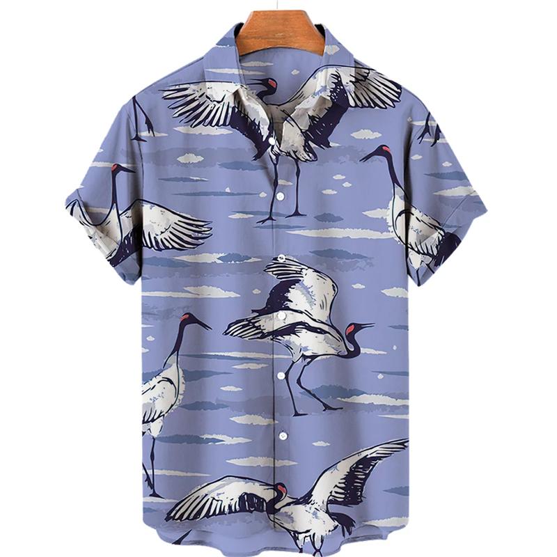 Chemise hawaïenne d'été à manches courtes pour homme, style Y2K, chemise décontractée pour homme, vêtements de mode urbaine pour homme