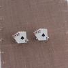 Funny AAAA Shaped Cufflinks Poker Ace Gemelos Mens Party Jewelry