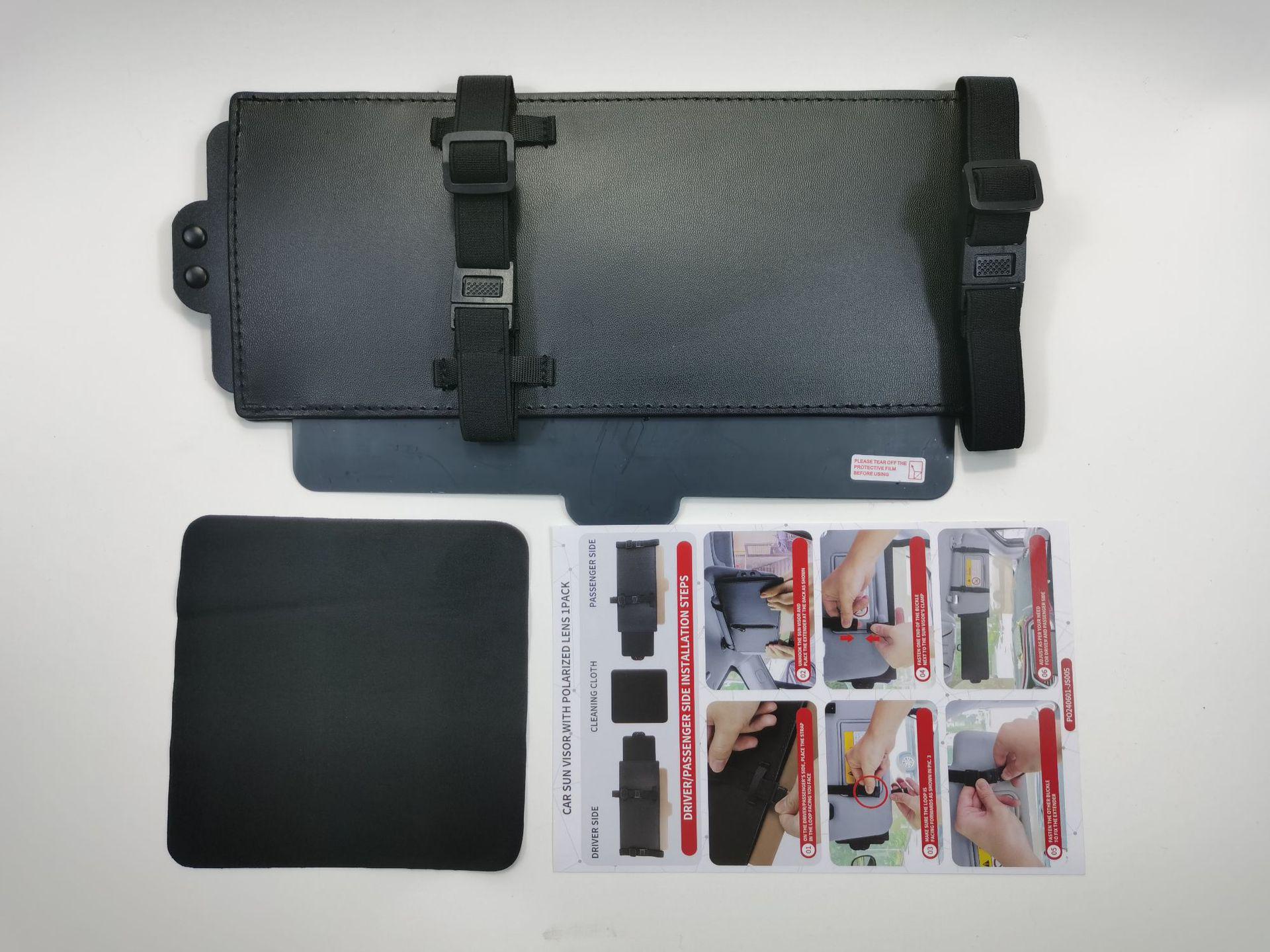 

Retractable Multifunctional Car Sunshade Visor and Sun Protection Curtain 31x15CM